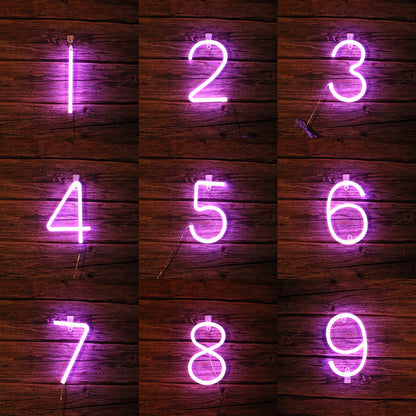 Led Purple Letter Neon Shape Christmas Decoration