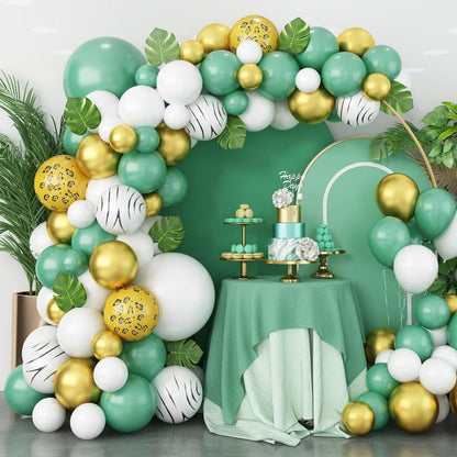 Golden Round Balloon Arch