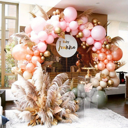 Golden Round Balloon Arch