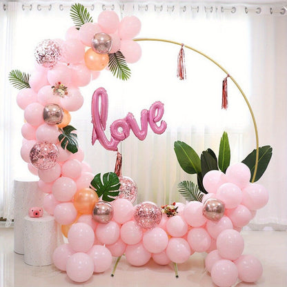 Golden Round Balloon Arch