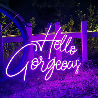 Hello Gorgeous Glowing Letter Led Neon