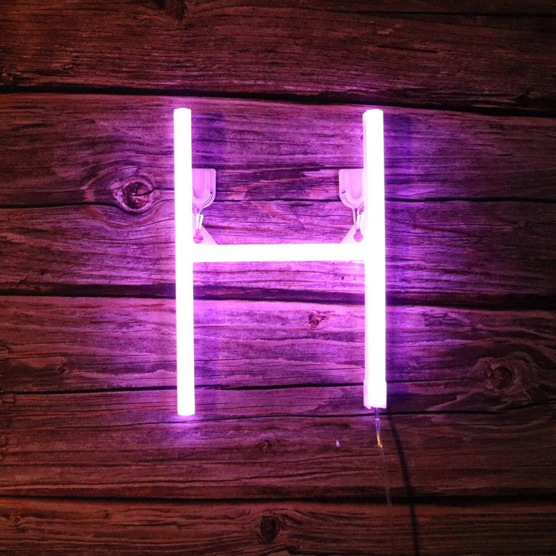 Led Purple Letter Neon Shape Christmas Decoration