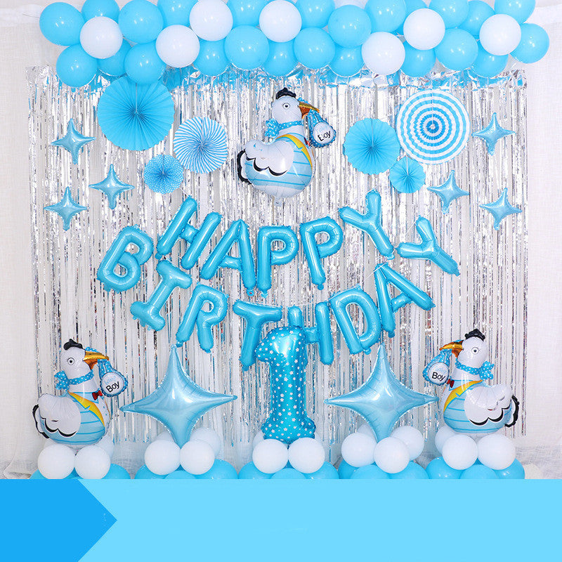 Themed Birthday Party Decorative Letters Balloons Set