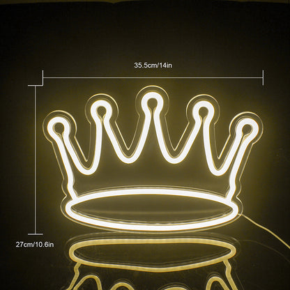 Gold Crown Neon SIgn