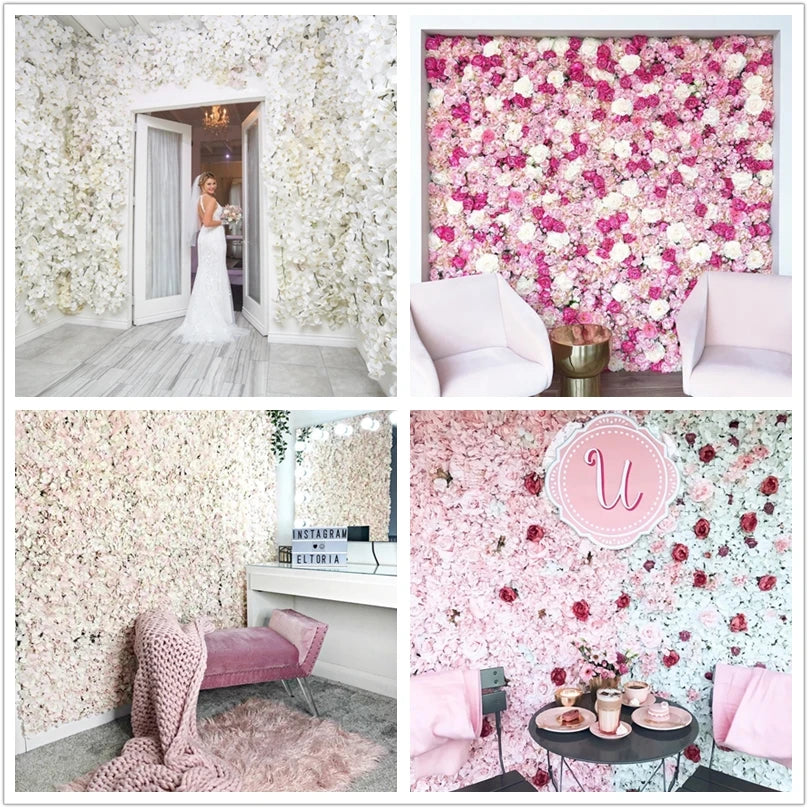 Silk Rose Backdrop Panels