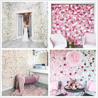 Silk Rose Backdrop Panels