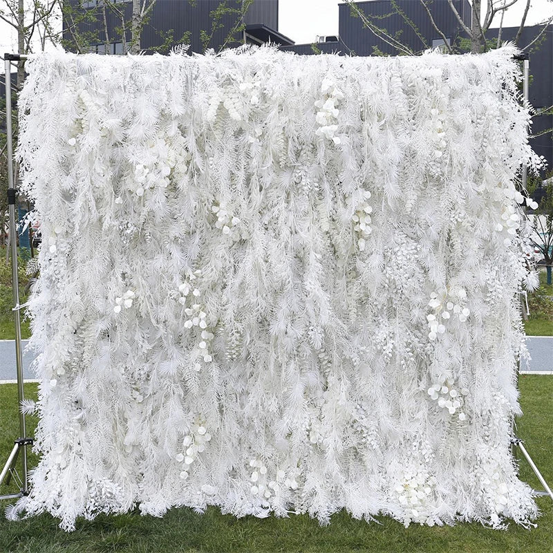 Feather Effect Pampas Backdrop for