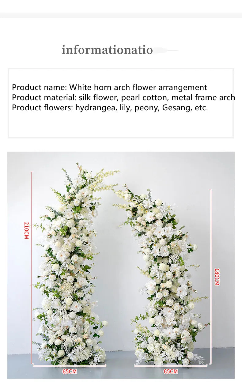 'Tyla' Flower Horn Arch