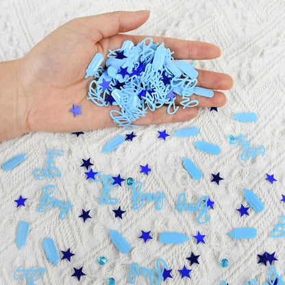 Blue Pink Baby Shower Confetti