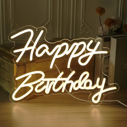 Happy Birthday LED Neon Sign