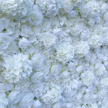 White Floral Wall Flower Wall Backdrop