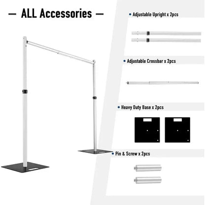 Professional Pipe and Drape Kit - 3x3m Adjustable Stand