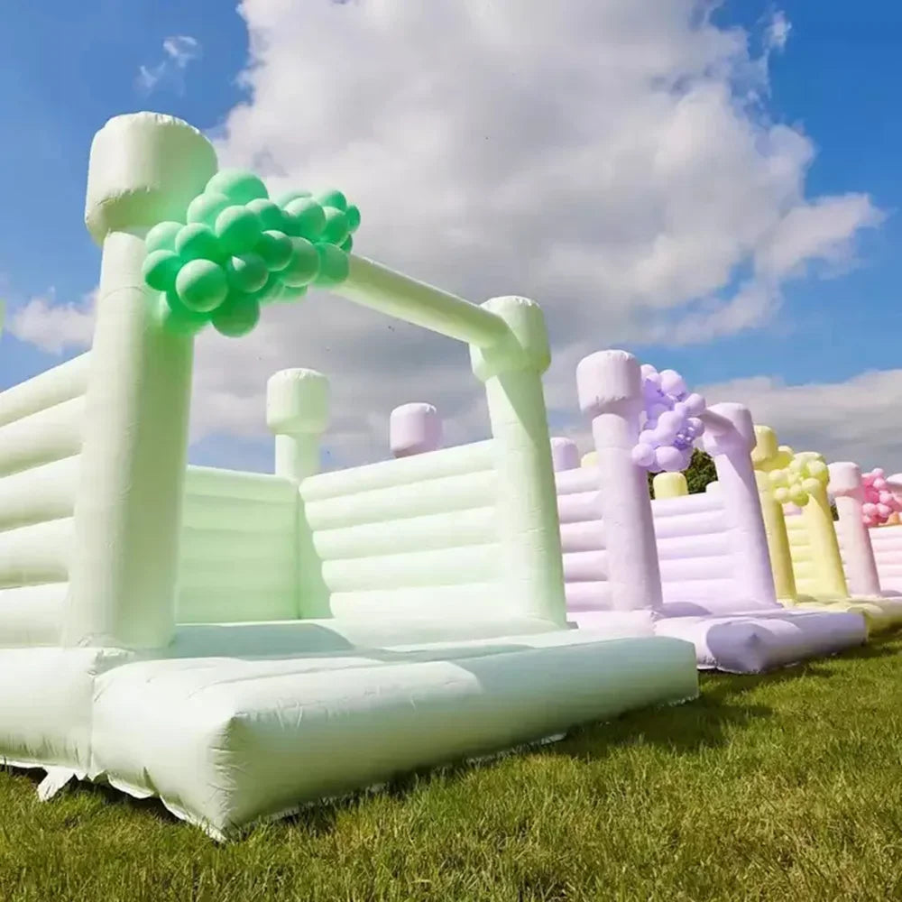 Pastel Inflatable Bounce House For Kids & Adults