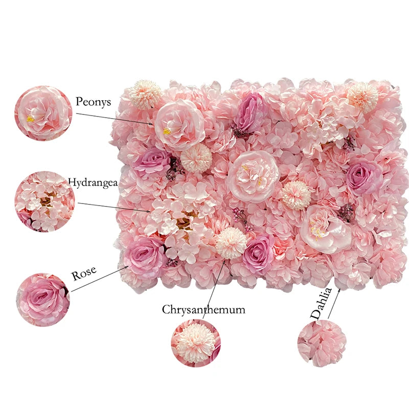 Silk Rose Backdrop Panels