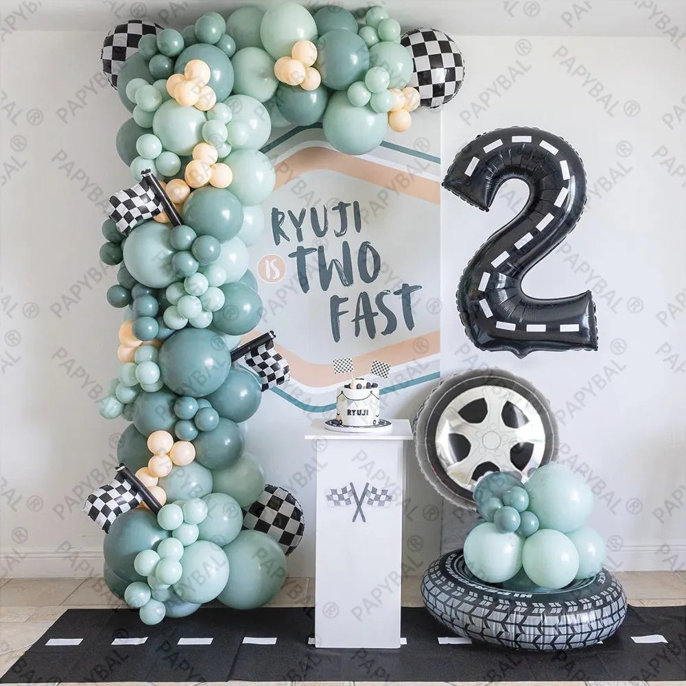 Race Car Birthday - Balloon Kit - 130+ Peices