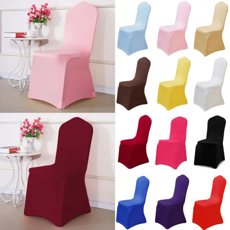 Spandex Stretch Chair Covers - 12 Colours