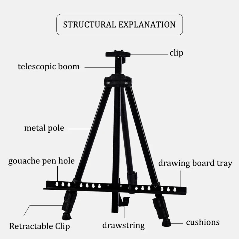 Portable Adjustable Drawing Easel