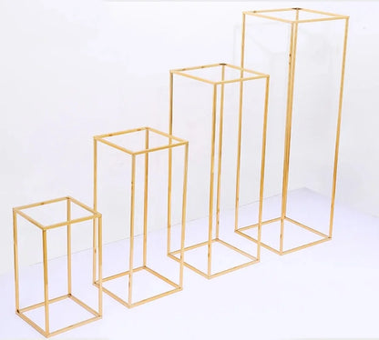 Set of 4 Gold Plinth