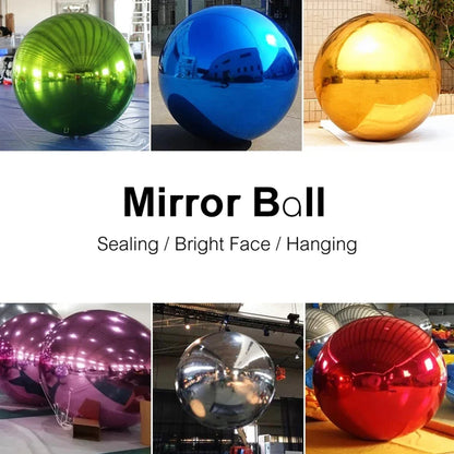 Shiny Mirror Sphere inflatable Ball