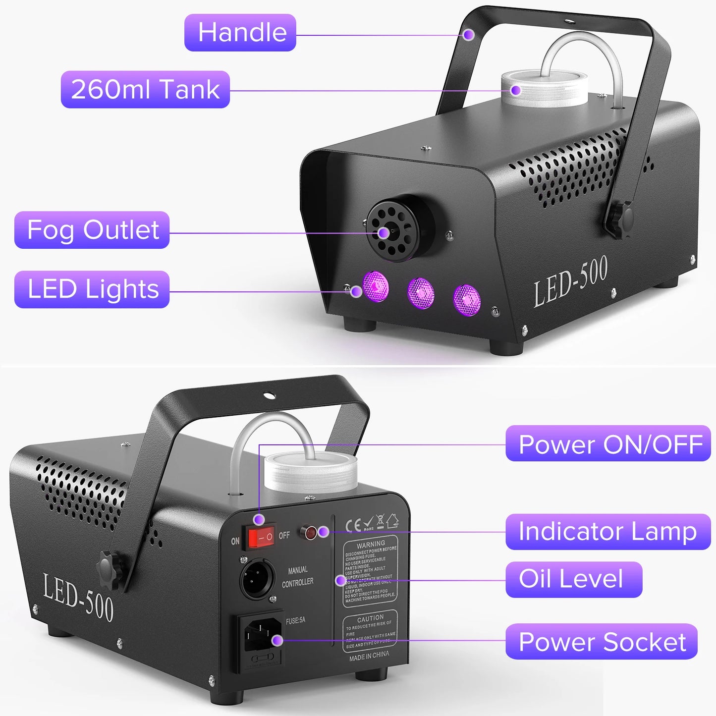 RGB LED Smoke Fogger