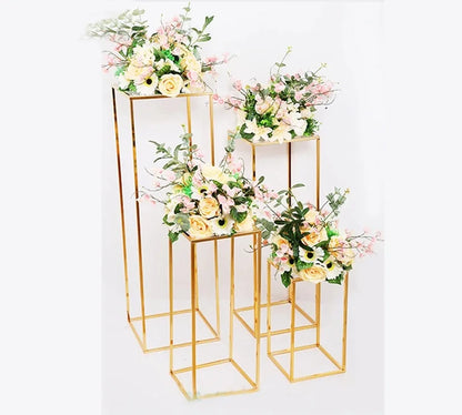 Set of 4 Gold Plinth