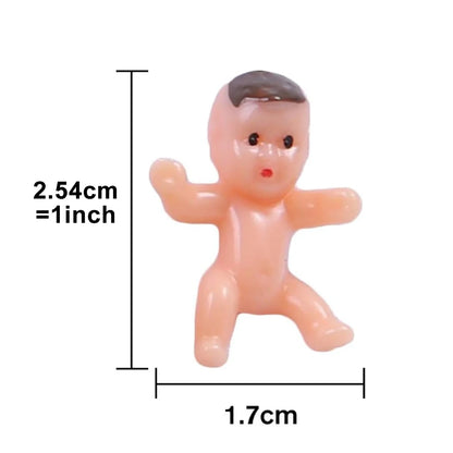 Mini Plastic Baby Shower Figures