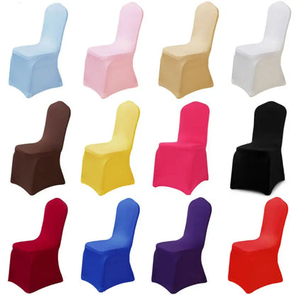 Spandex Stretch Chair Covers - 12 Colours