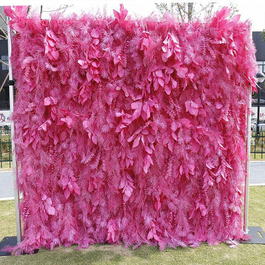 Feather Effect Pampas Backdrop for