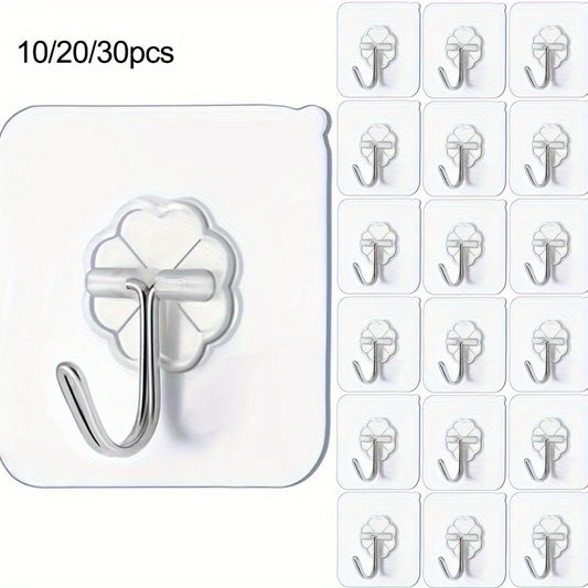 Reusable Transparent Adhesive Hooks