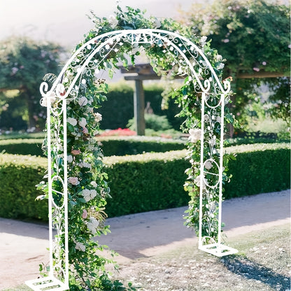 Modern White Wedding Arch