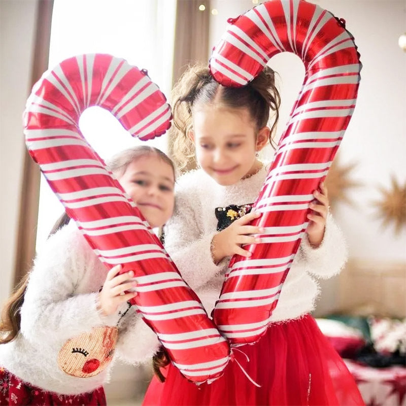 Holiday Party Christmas Crutch Balloons