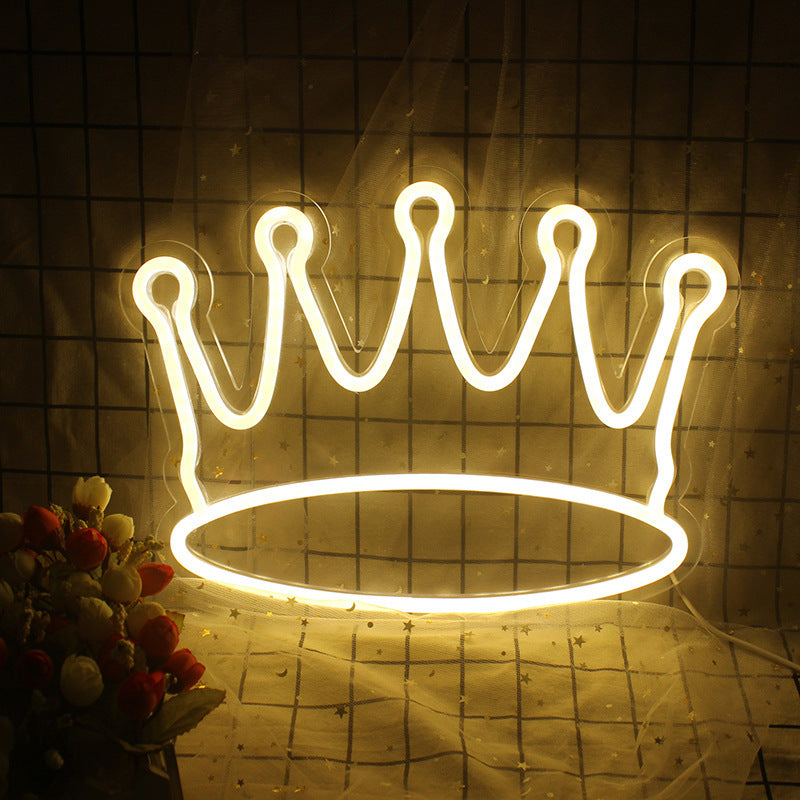 Gold Crown Neon SIgn