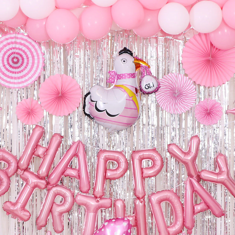 Themed Birthday Party Decorative Letters Balloons Set