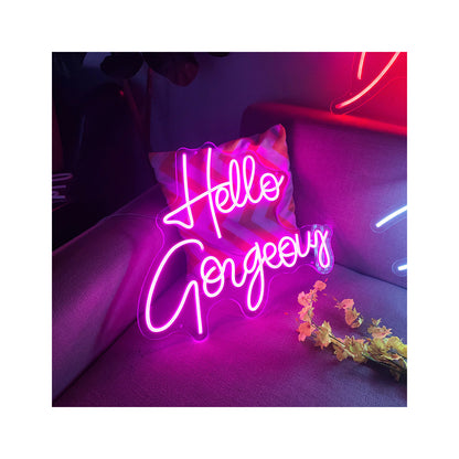 Hello Gorgeous Glowing Letter Led Neon